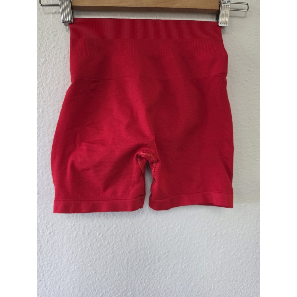 Alphalete Women's XS Athletic Shorts Red Solid Activewear Hot Pants 4in Inseam